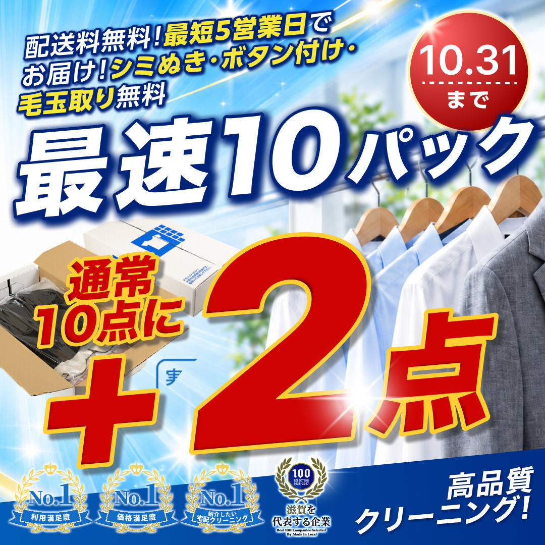 【せんたく便 最速パック】配送料無料・最短5営業日でお届け 今ならどれでも+2点