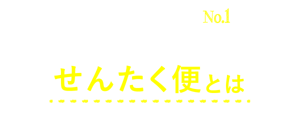 スピードと技術で満足度No.1※の宅配クリーニング せんたく便とは